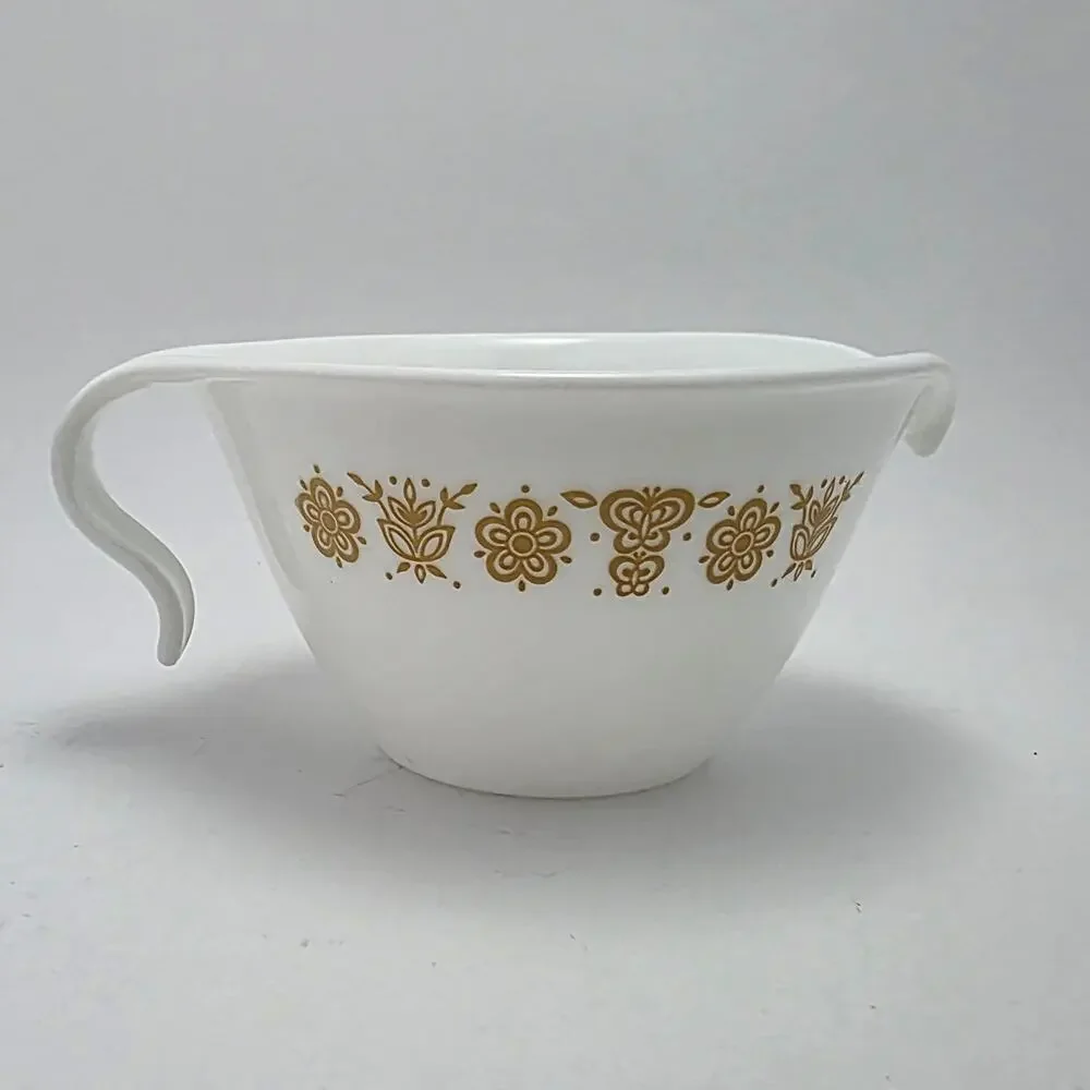 Corelle Butterfly Gold Hook Style Creamer Vintage